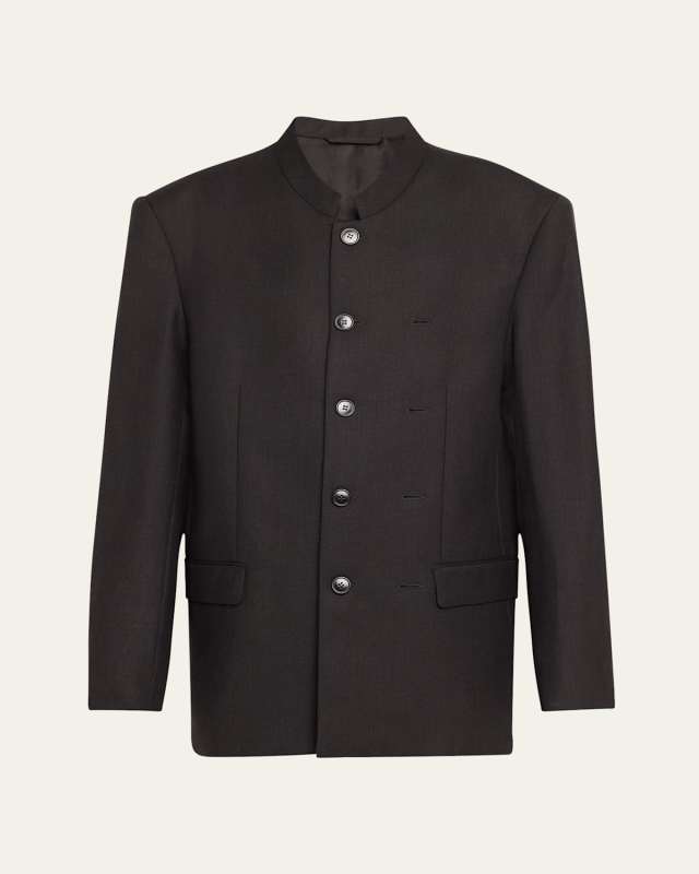 Pinched Mao Wool Jacket